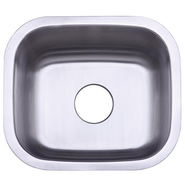 Gourmetier GKUS16168 Undermount Single Bowl Kitchen Sink Kitchen Sink Kingston Brass Default Title